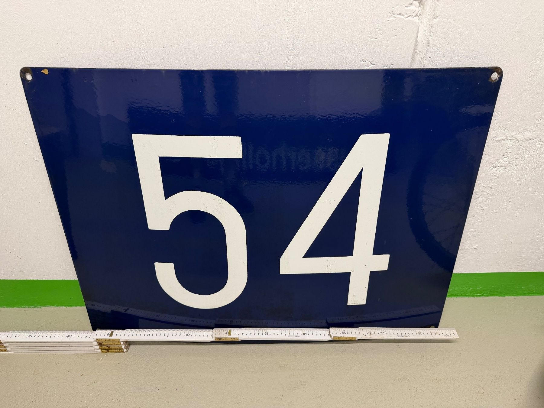 SBB/CFF/FFS Insegne: Emaille original SBB Schild 54 – Usato da Burgdorf venduto da lea_99hp