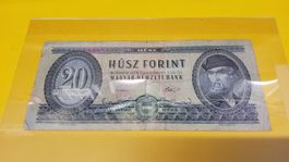 Ungarische 20 Forint Banknote 1975 - Selten!
