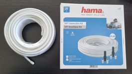Koax - SAT- Kabel 20m Weiss