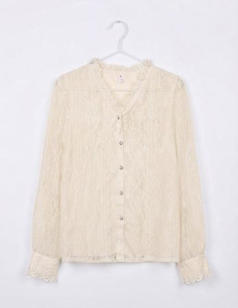 Elegante Spitzenbluse