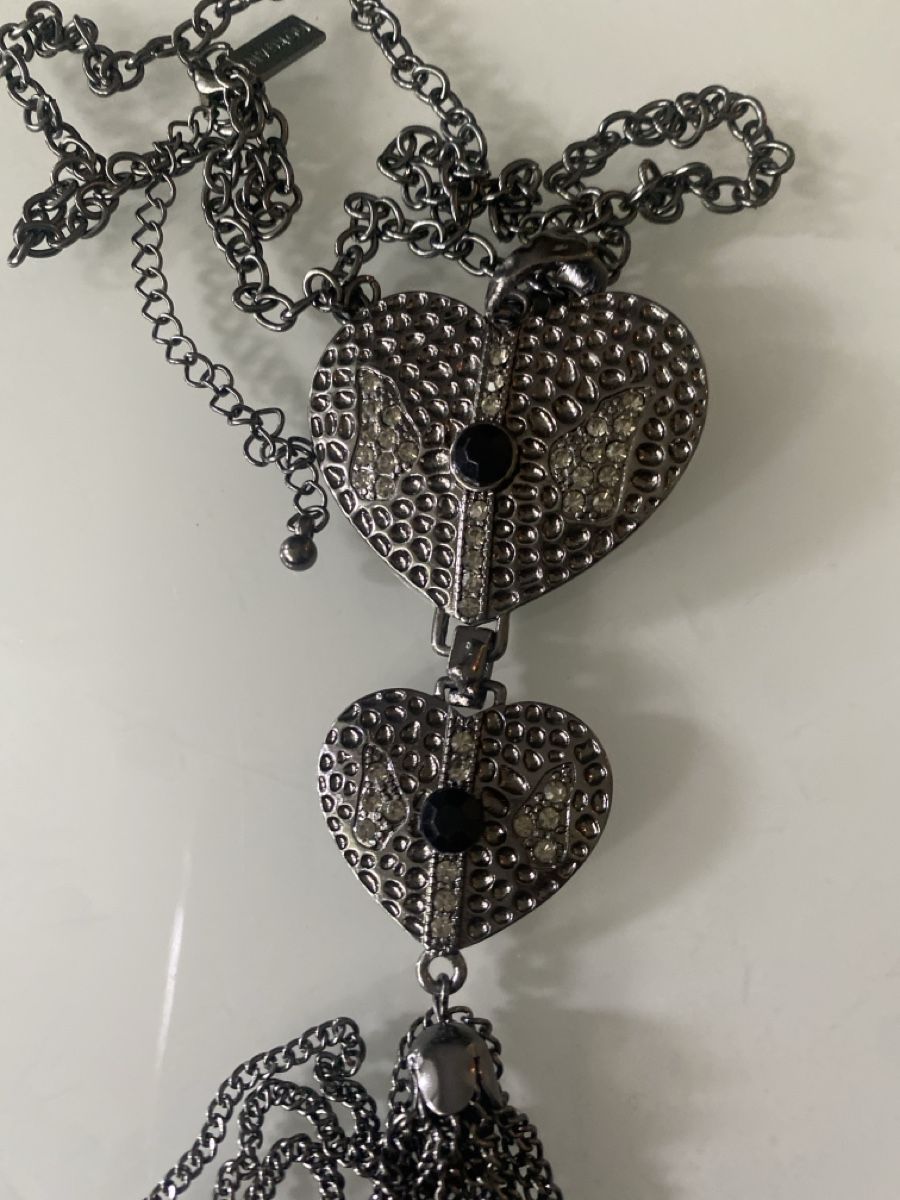 Catenine: Collier pendentif coeurs et franges - Style unique! – Nuovo (secondo la descrizione) da Geneve venduto da pat_p76n 4