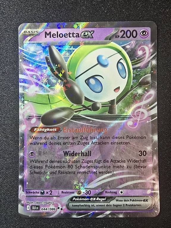 Pokémon Sammelbilder & Trading cards: Pokemon Meloetta ex 044/086 Double Holo – Neu (gemäss Beschreibung) aus Regensdorf von E-Smiley