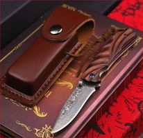 Taschenmesser handgefertigt mit Lederetui