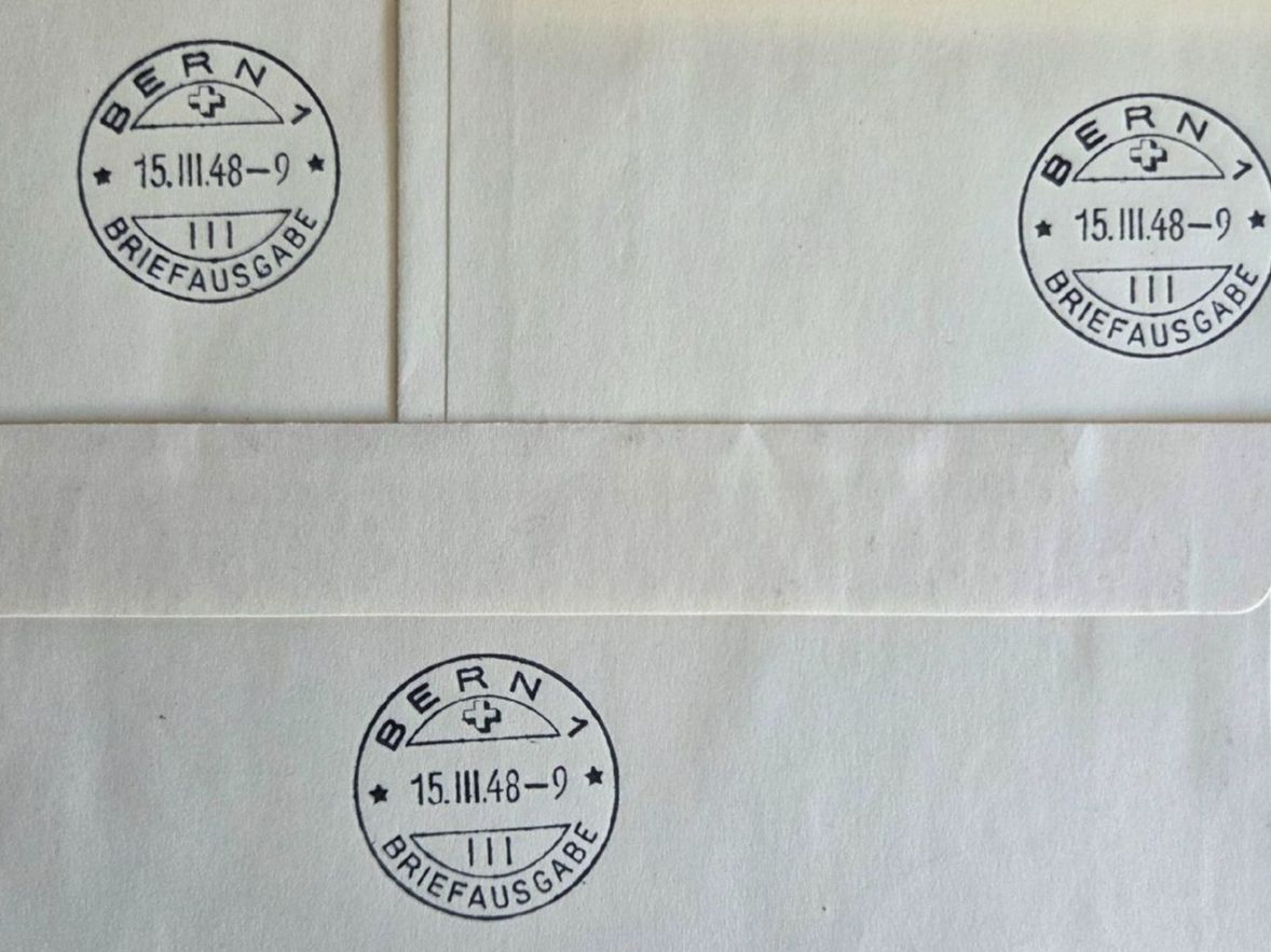 Alle Briefmarken: 3 Briefumschläge  Ersttagsstempel Satz..Top – Gebraucht aus Stans von Ducati16 8