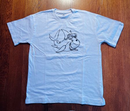 T-Shirt Delphin, neu/gewaschen, 12 Jahre / Gr. 146 / 152