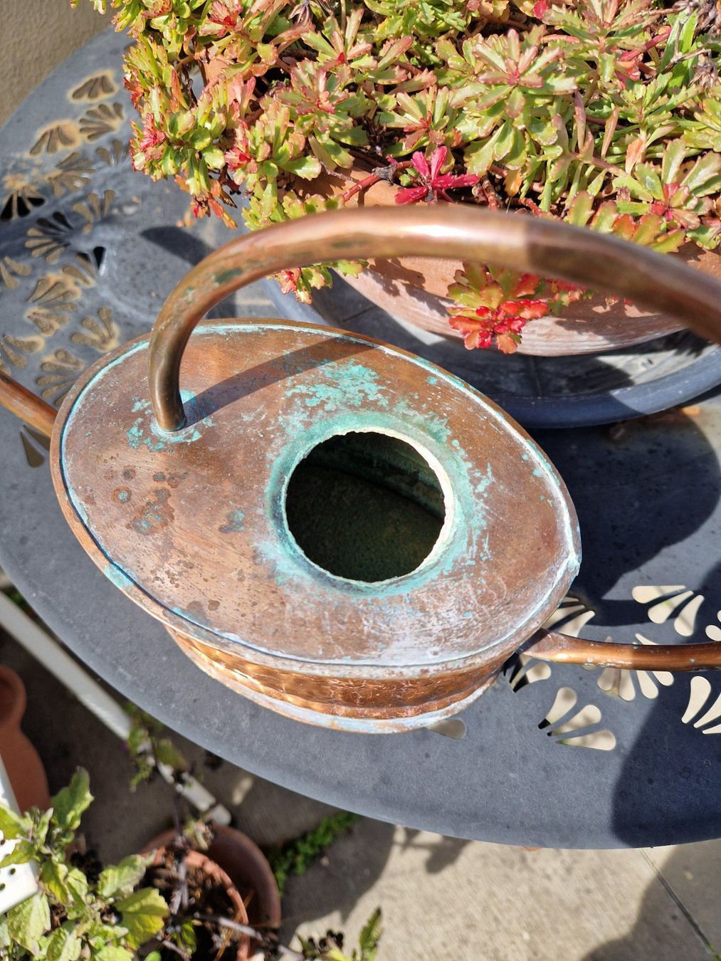 Annaffiatura & Irrigazione: vintage/alte Kupfer Giesskanne – Usato da Münchenbuchsee venduto da Aare22 1