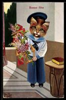 Arthur Thiele: Katze im Matrosenanzug mi