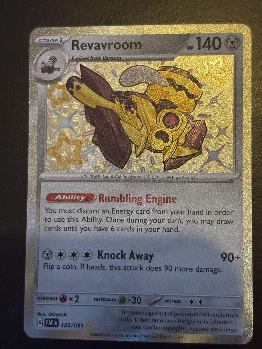 Pokémon Carte collezionabili: Carte Pokémon REVAVROOM paf 193 – Nuovo (secondo la descrizione) da lausanne venduto da helderj