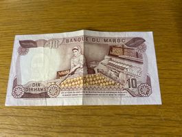 10 Dirham Banknote Morocco 1985 - Gut erhalten, Sammlerst...