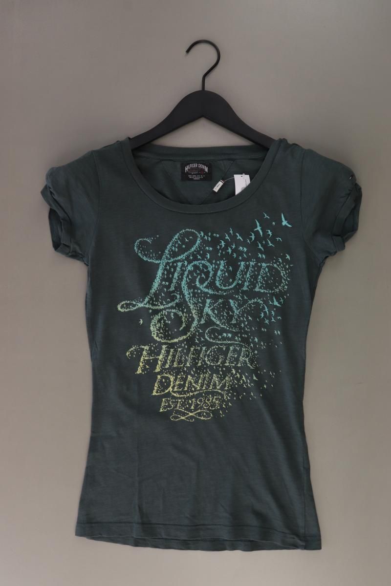 T-shirt: Hilfiger Denim Printshirt Gr. S Kurzarm – Usato da Neustadt an der Waldnaab venduto da SecondLifeFashion