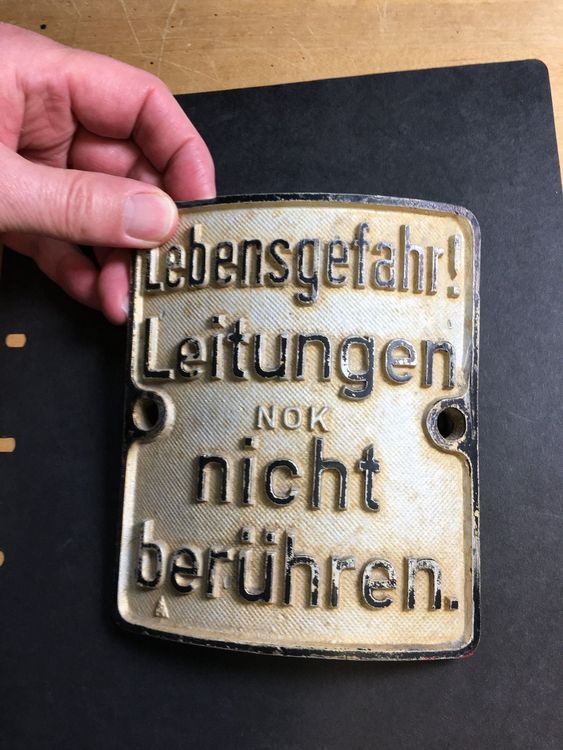 Blechschild Lebensgefahr | Kaufen Auf Ricardo