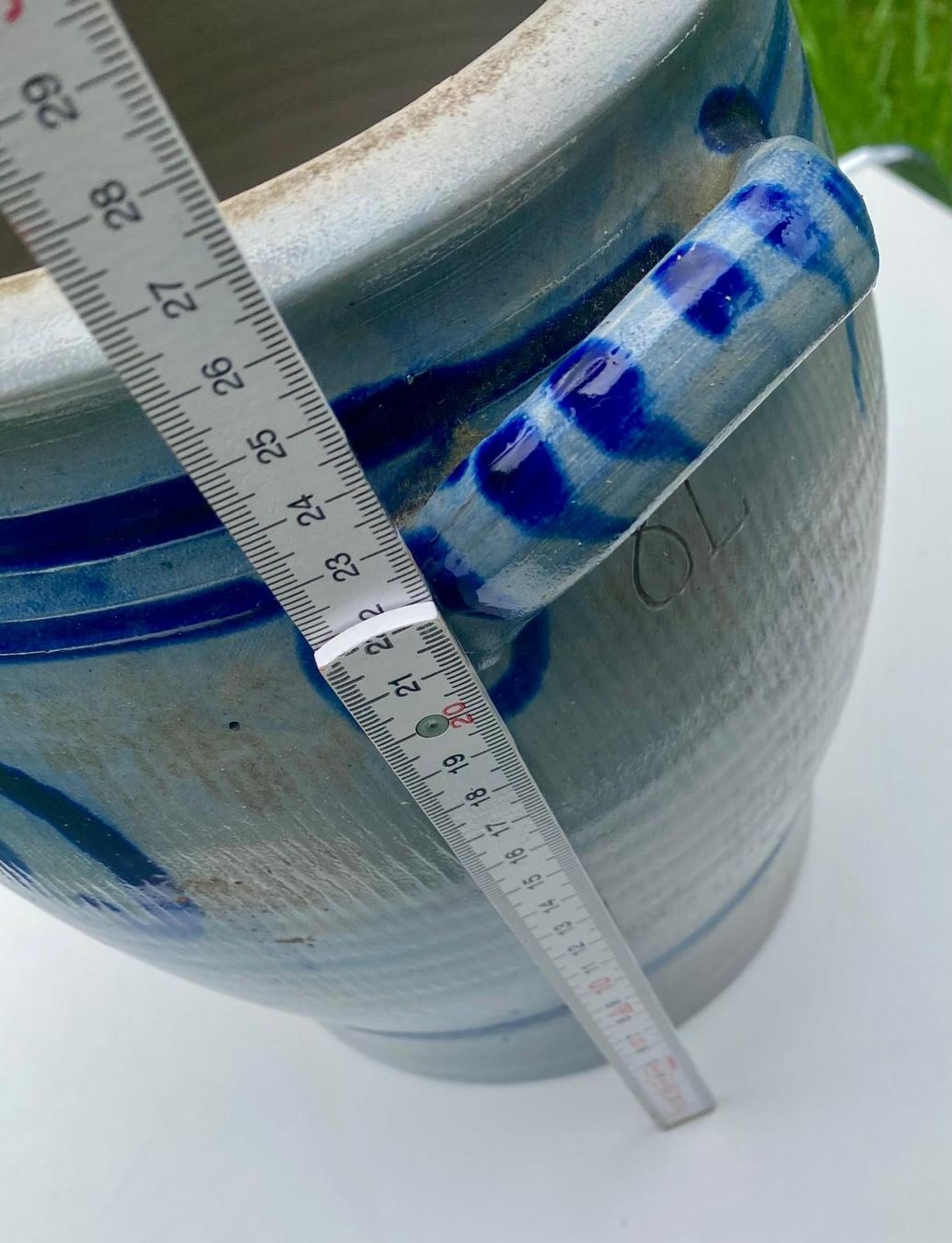 Pentole: Steinguttopf blau/grau 8 Liter – Usato da Krauchthal venduto da SamsPuce 4