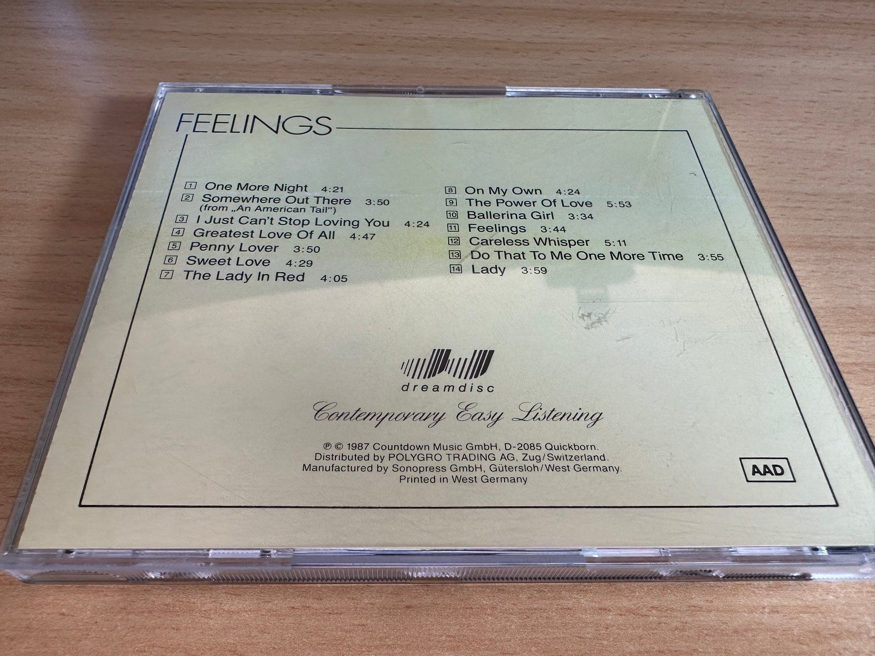 CD: Feelings (Songs For Lovers) – Usato da Rikon im Tösstal venduto da Alpenmutz 1