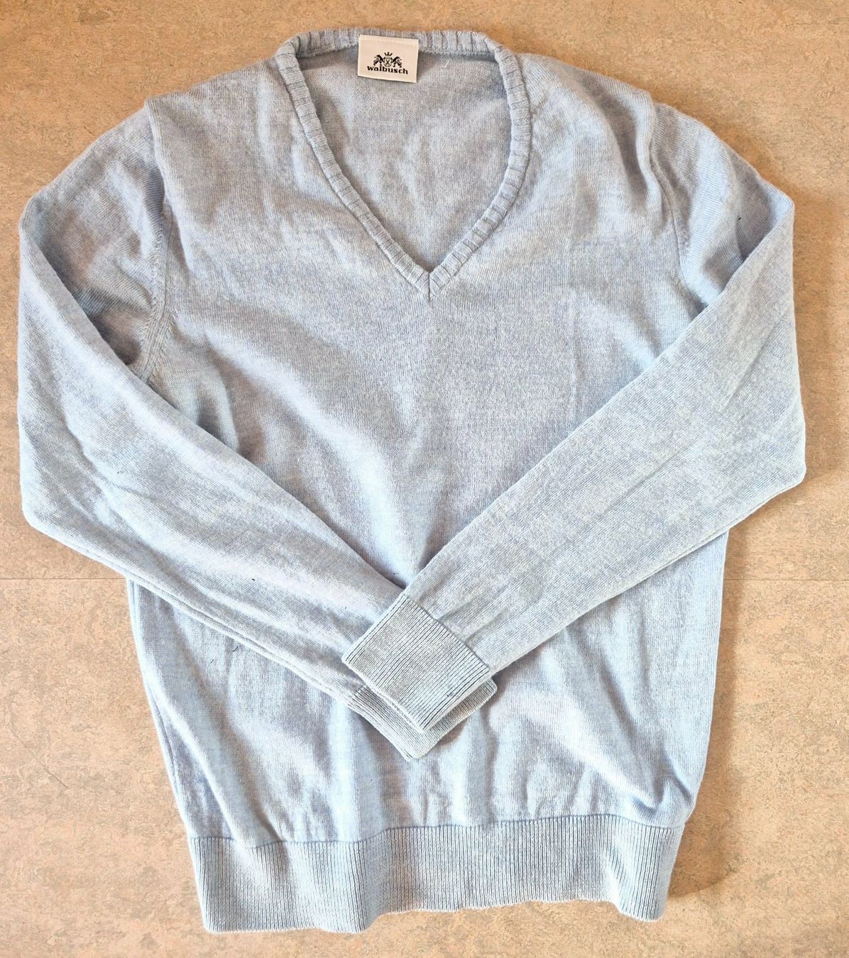 Walbusch Pullover & Sweatshirts: WALBUSCH PULLOVER PULLI 36 S HELLBLAU SCHURWOLLE BUTTERWEICH – Gebraucht aus Elsau von the-colorful-side 1