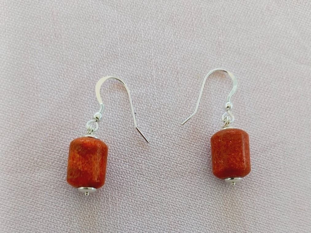 Orecchini pendenti & Orecchini a lobo: Silber Ohrhänger mit Korallen – Nuovo e nell'imballaggio originale da Winistorf venduto da acreativ2 1