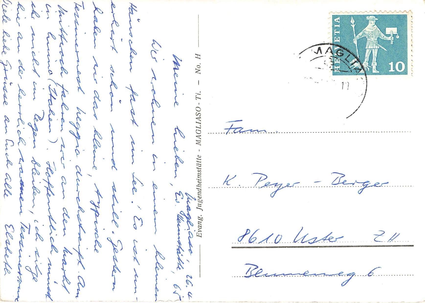 Cartoline postali: Magliaso – Usato da Biasca venduto da Blenio71 1