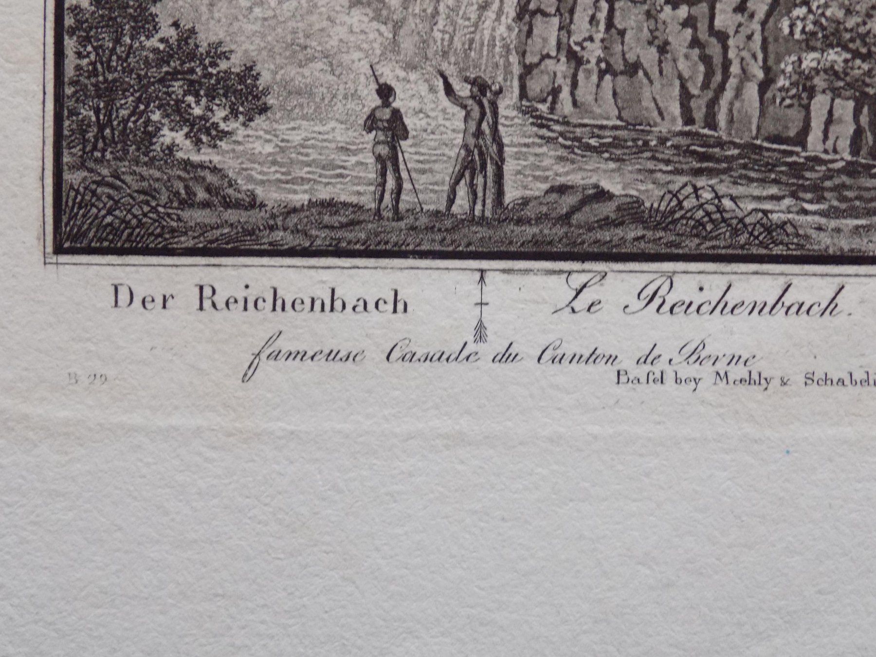 Stiche: Der Reichenbachfall Aquatinta – Gebraucht aus Risch von Rischli15 2