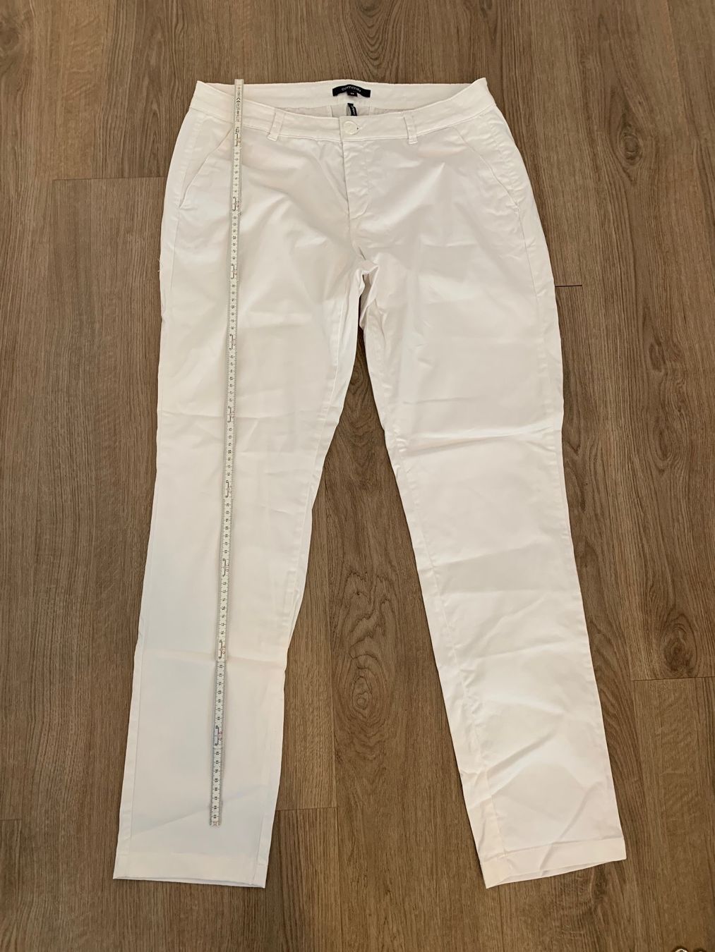 Comma Pantaloni: Comma Stoffhose Hose weiss Gr. L / XL – Usato da Fislisbach venduto da KolibriSecondhand 6