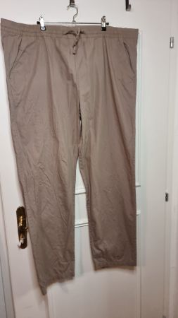 Bequeme Freizeithose Gr. XXXL, beige, Chino-Style