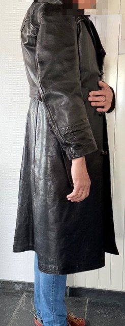 Giacche: Oldtimer lange leder motorjacke. – Usato da Ennenda venduto da HOLMEX 1