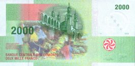 Komoren 2000 Franc 2005 P-17a A-Präfix UNC