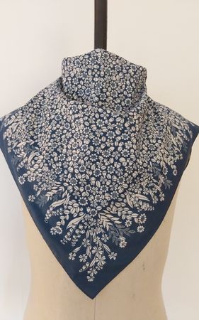 Baumwolltuch quadratisch blau