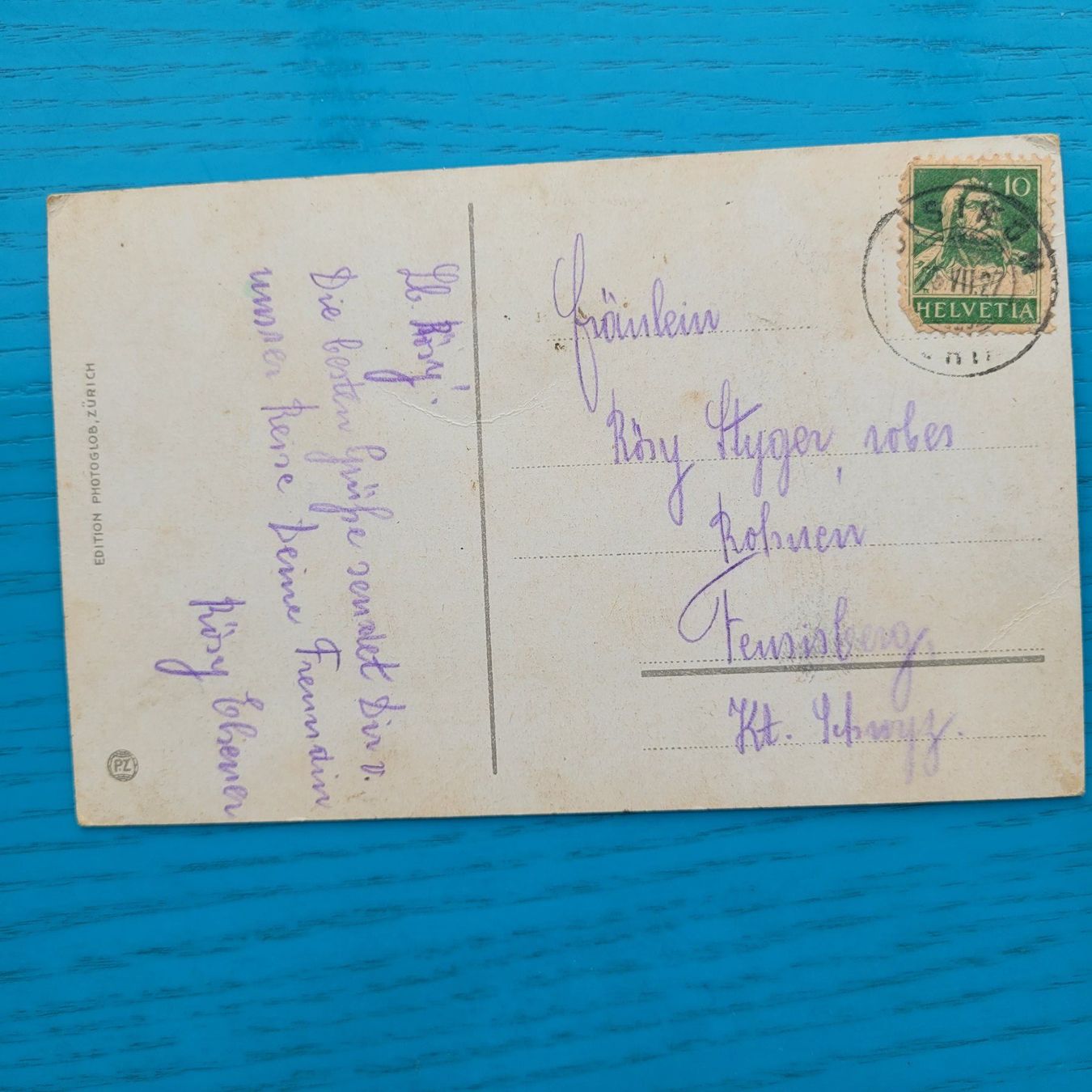 Cartoline postali: Flüelen mit Bristenstock 1927 – Usato da SCHÜBELBACH venduto da CoKaHa 1