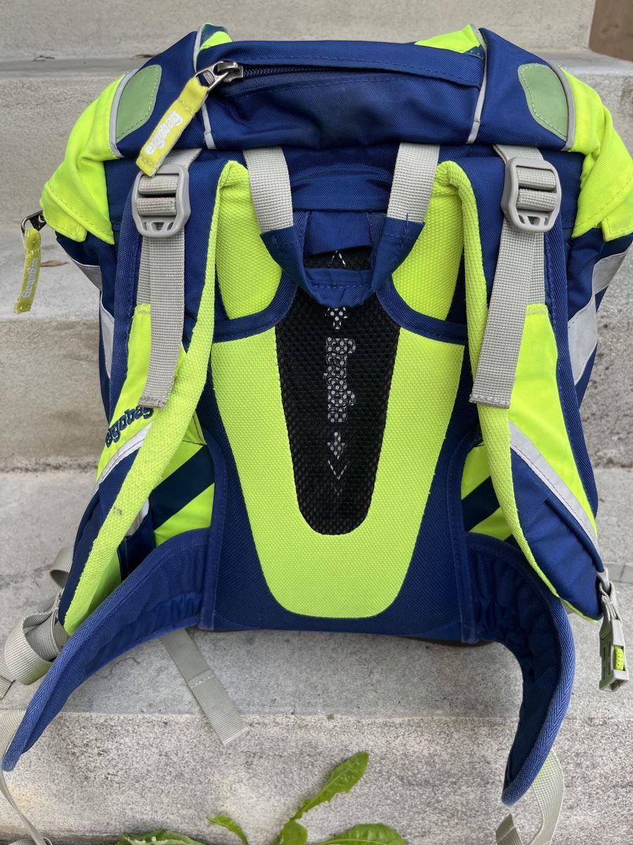 Ergobag Zaini: Ergobag Schulrucksack neongelb plus Kletties – Usato da Rheinau venduto da kassandra5_12 4