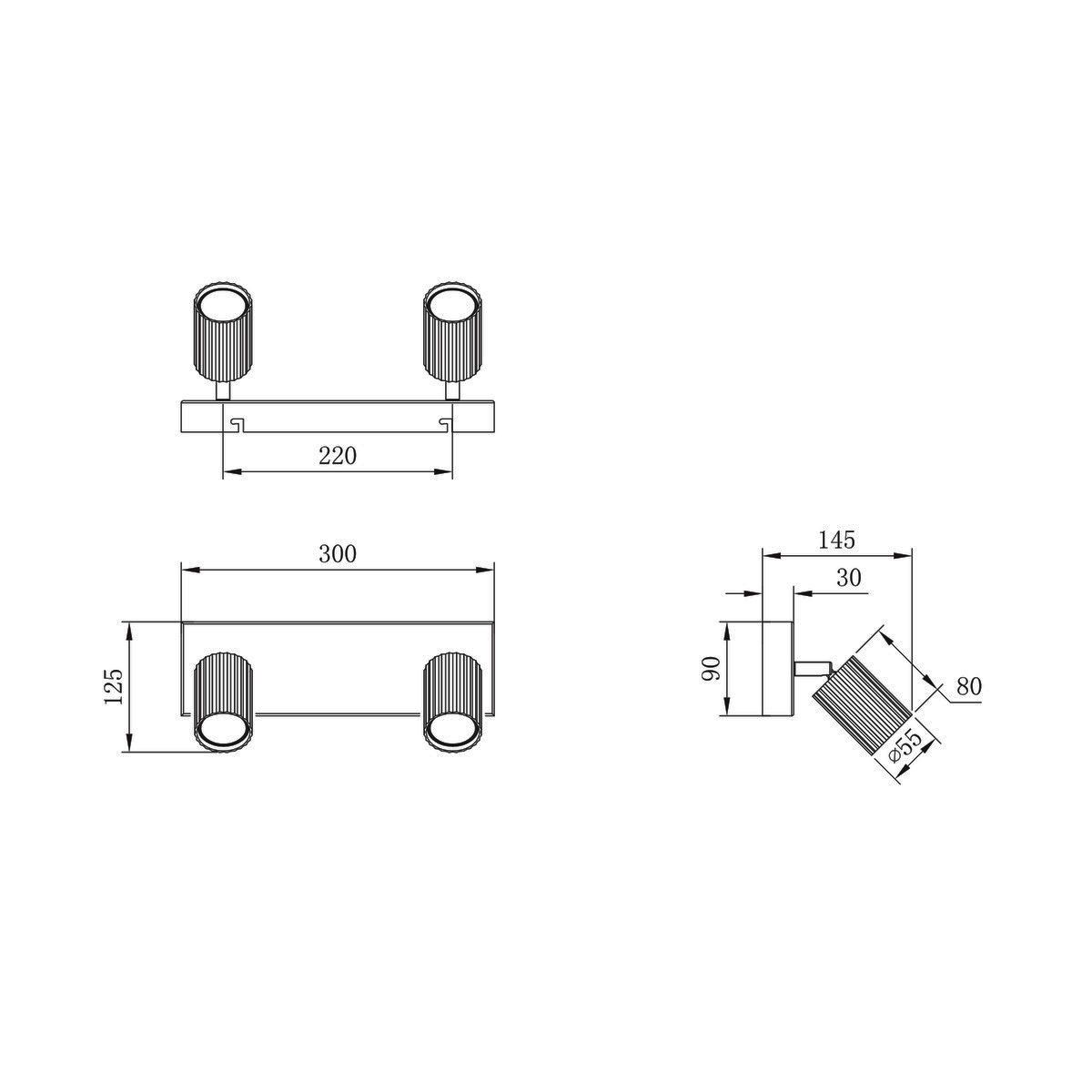 Lampade: Strahler, 2er, Schwenkbar, 30 cm x 9 cm – Nuovo (secondo la descrizione) da Kreuzlingen venduto da Smart-Light 4