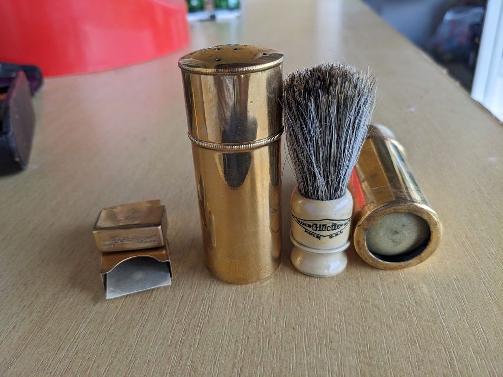 Seltener Vintage Gillette Rasierer 1904 mit Zubehör (Gebraucht) in ...