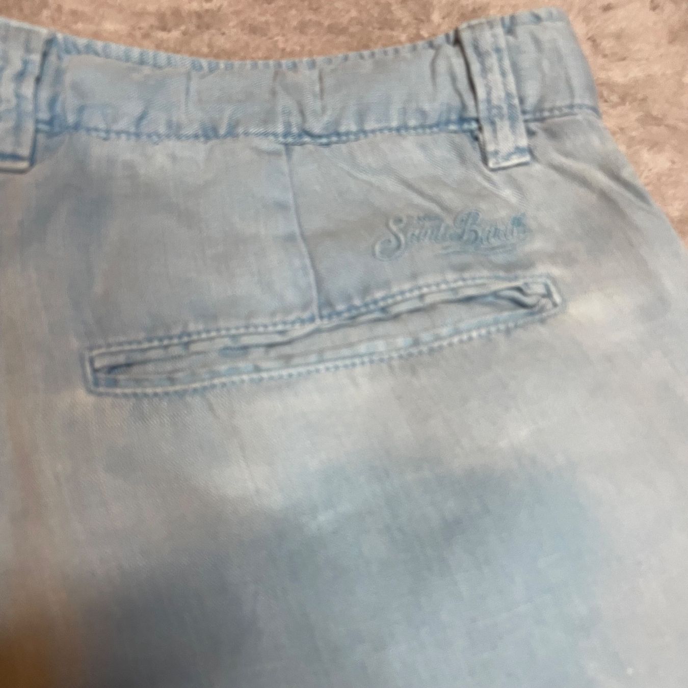 MC2 Saint Barth Pantaloni: MC2 Saint Barth Leinen Shorts Hellblau Gr. 52 Luxus – Usato da Bubikon venduto da SwissSecondLife 5