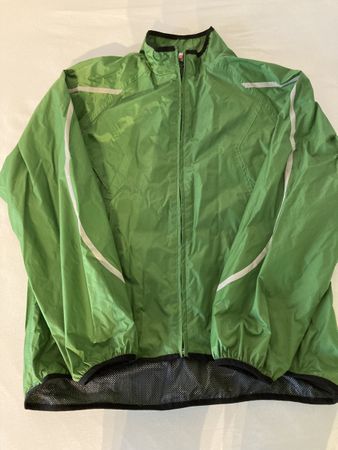 Leichte Velo Regenjacke Gr. M mit Reflektoren