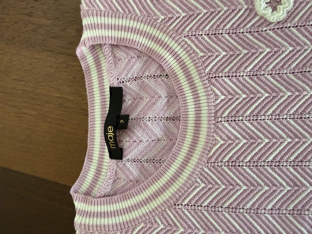 Maje Top: Maje knitted top size 2, pale pink – Usato da Zürich venduto da Vikkinikki 1