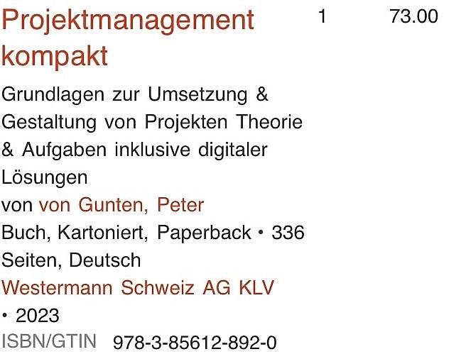 Libri: Projektmanagement kompakt – Nuovo e nell'imballaggio originale da Burg AG venduto da bha_nj8t 2