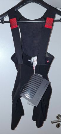 neue Castelli Premio schwarz bib shorts Velohose Gr. S Black