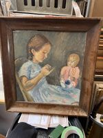 Signé Henri Georg enfant et sa poupée adorable