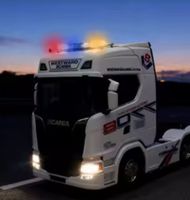 Light Bar - LED-Lampe blau/rot für LKW 1/14 Tamiya