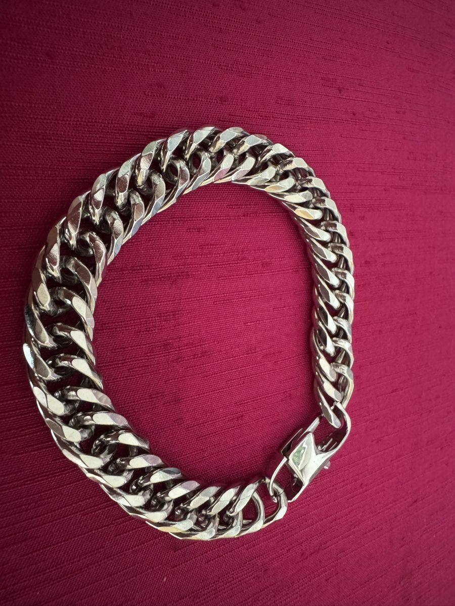 Bracciali & Braccialetti: Silberfarbenes Armkettchen (neu) – Nuovo e nell'imballaggio originale da Lachen SZ venduto da artbyblondangel 1