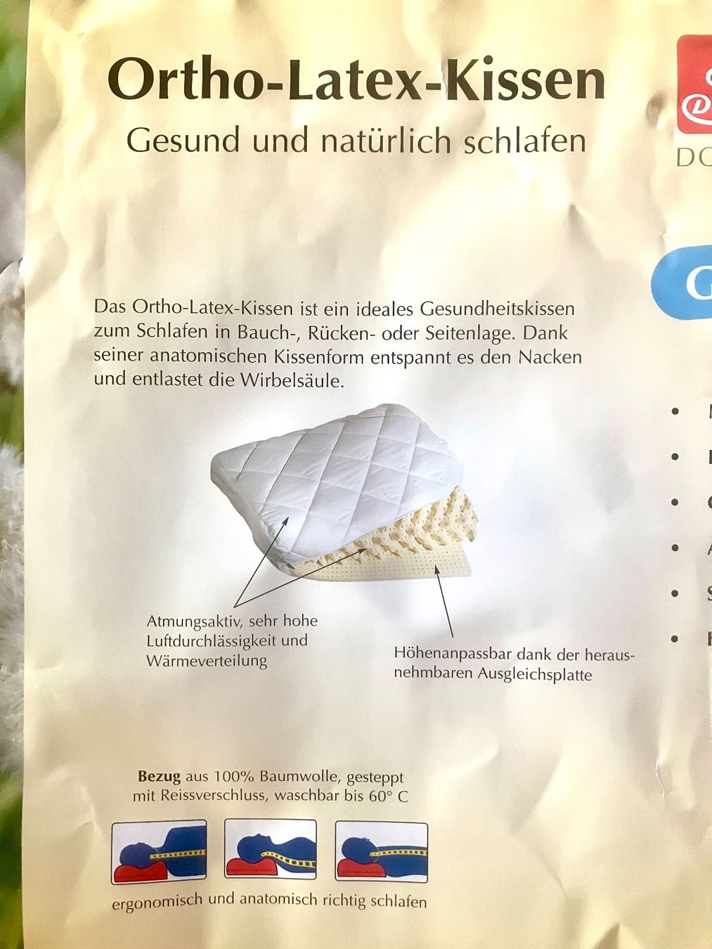 Cuscini: Nackenstützkissen DOR – Nuovo (secondo la descrizione) da Dürnten venduto da Snob1 2