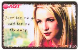 Telefonkarte "Britney Spears".