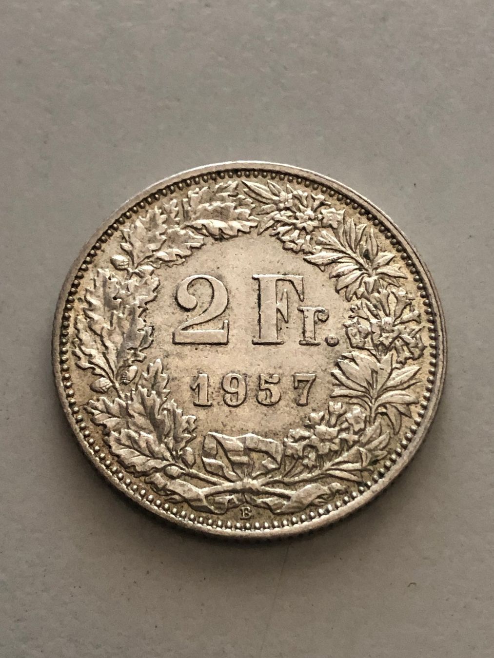 Tutti le monete: 2 Fr. 1957 – Usato da Schötz venduto da Odpa