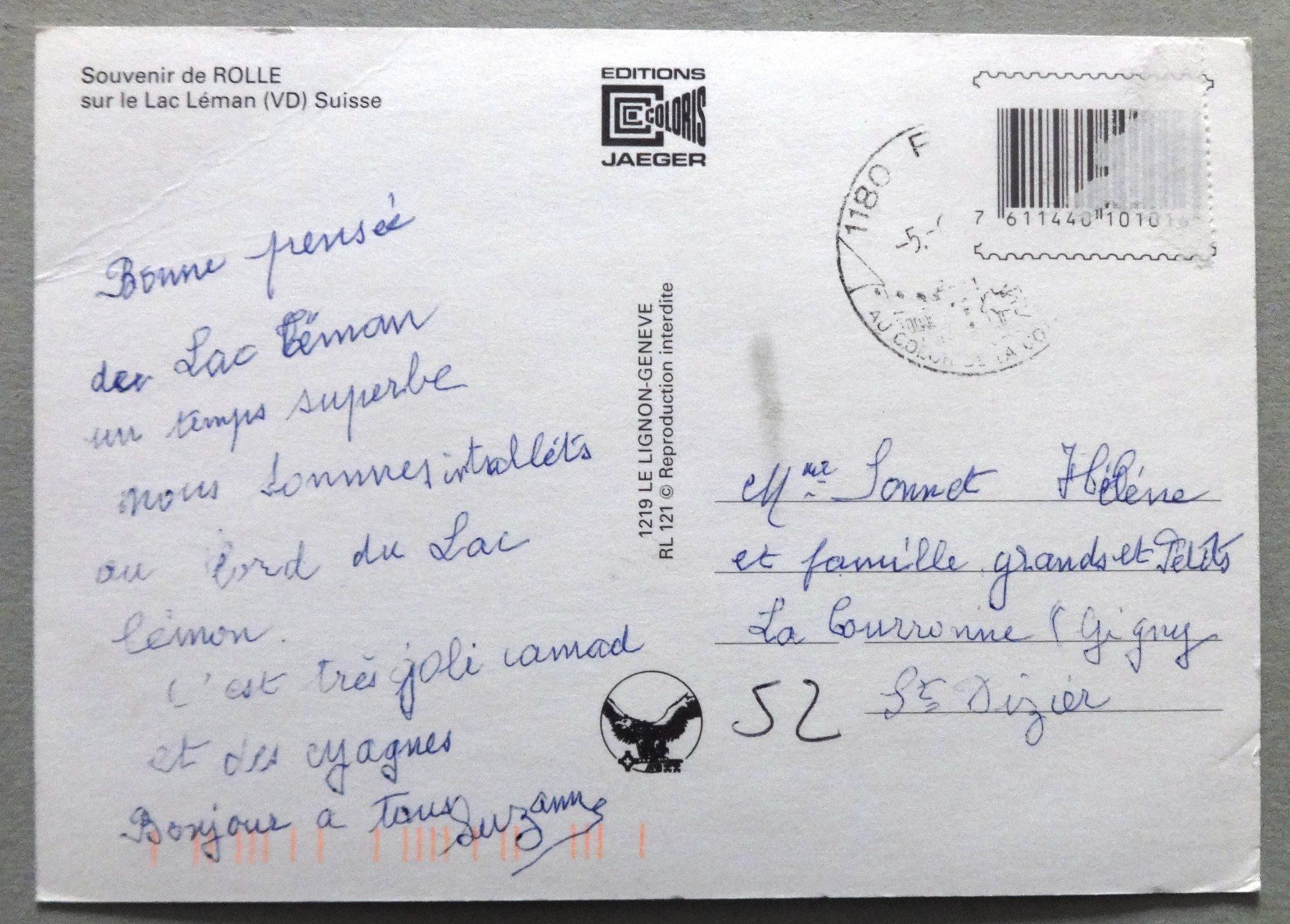 Cartes postales: Rolle sur le Lac Léman – Défectueux à Fétigny par Billy2miny 1