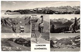 Lungern - 6 Bild AK Schönbüel