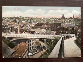 ST. GALLEN Neue Brücke, Felsenstrasse, Hochkamin, 1907