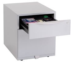 BISLEY Rollcontainer Value, silber, Stahl