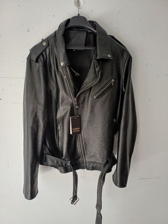 Lederjacke schwarz Grösse 6XL Marke MAPLESTEED neu