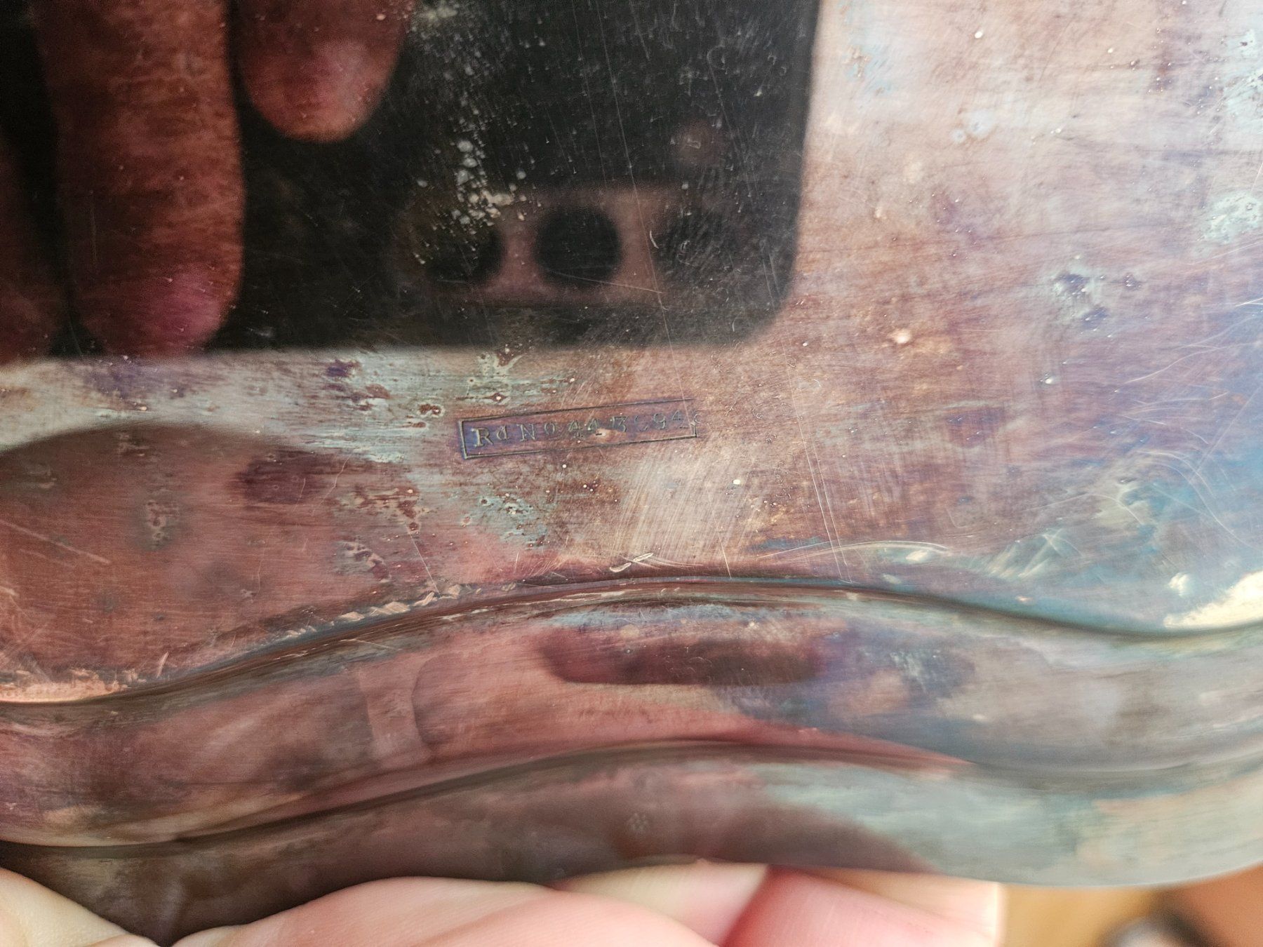 Servierplatten: Grosses Serviertablett versilbert, England, zweihenklig – Gebraucht aus Greifensee von Mikexs 5