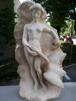 Marmor Skulptur Leda mit dem Schwan Lebuin(e) Signiert