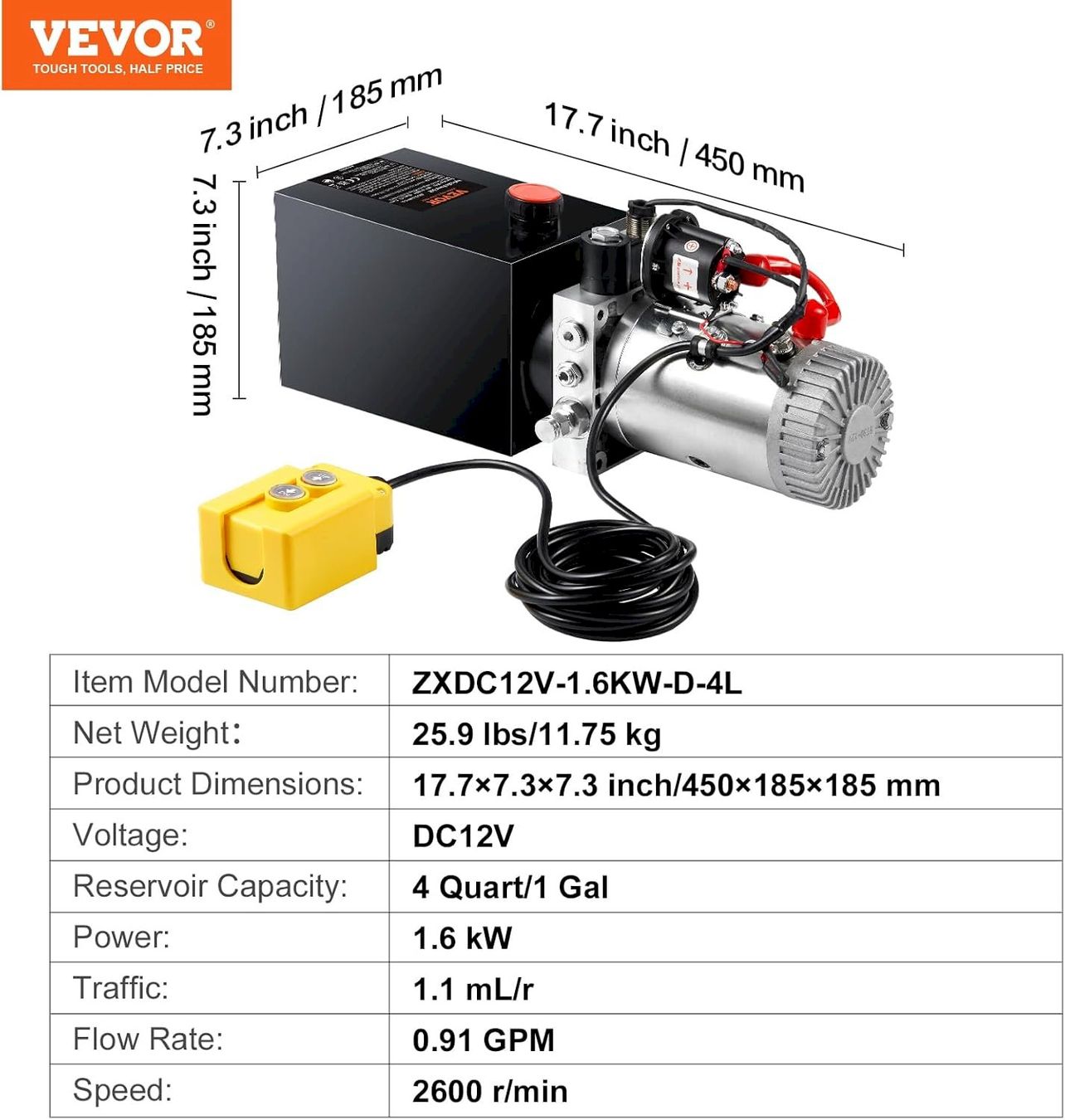 Tutte le macchine: VEVOR Hydraulikpumpe 4L – Nuovo e nell'imballaggio originale da Bottighofen venduto da zaap 6