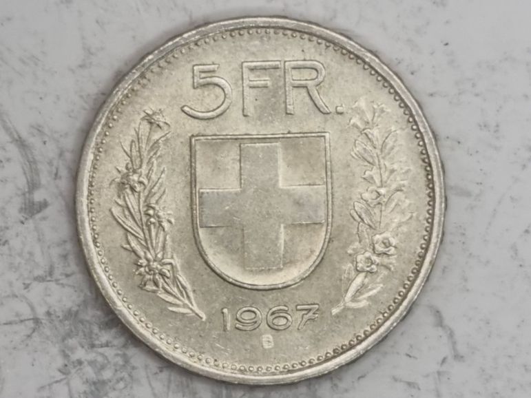 Tutti le monete: 5 Franken 1967 – Nuovo (secondo la descrizione) da Bure venduto da chap981